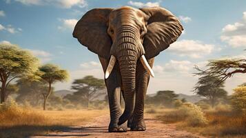 AI generated elephant high quality image photo