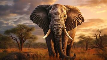 AI generated elephant high quality image photo