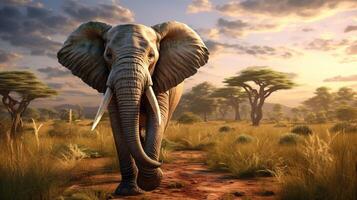 AI generated elephant high quality image photo