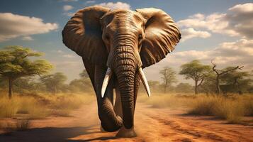 AI generated elephant high quality image photo