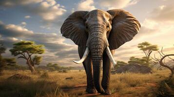 AI generated elephant high quality image photo