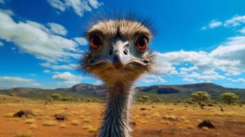 AI generated emu high quality image photo