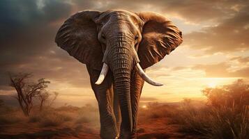 AI generated elephant high quality image photo