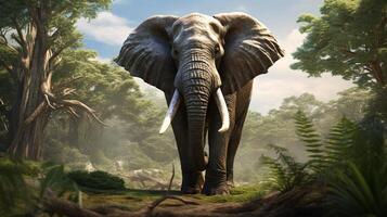 AI generated elephant high quality image photo
