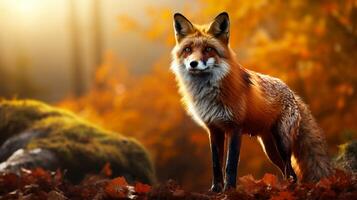 AI generated fox high quality image photo