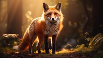 AI generated fox high quality image photo