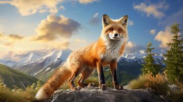 AI generated fox high quality image photo