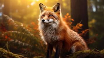 AI generated fox high quality image photo