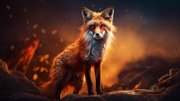 AI generated fox high quality image photo