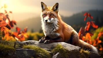 AI generated fox high quality image photo