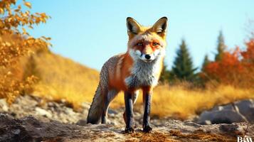 AI generated fox high quality image photo