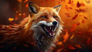 AI generated fox high quality image photo