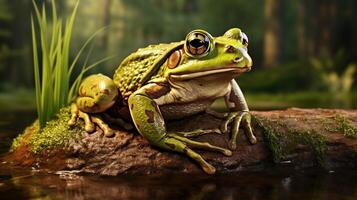 AI generated frog high quality image photo