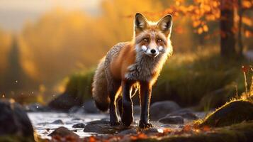 AI generated fox high quality image photo