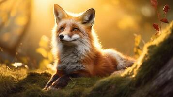 AI generated fox high quality image photo