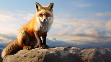AI generated fox high quality image photo