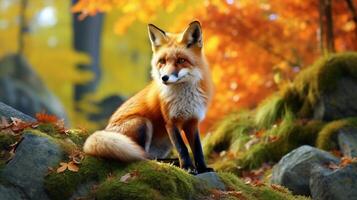 AI generated fox high quality image photo