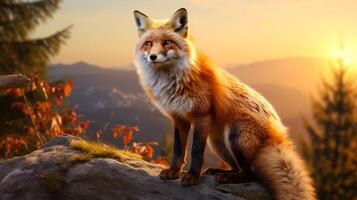 AI generated fox high quality image photo