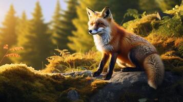 AI generated fox high quality image photo