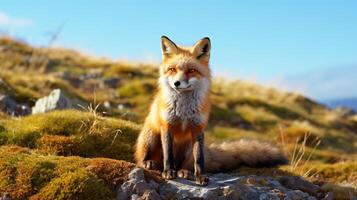 AI generated fox high quality image photo