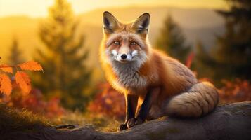 AI generated fox high quality image photo