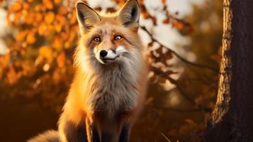 AI generated fox high quality image photo