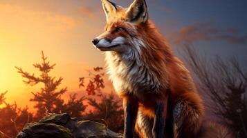 AI generated fox high quality image photo