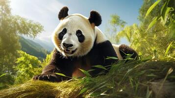 AI generated giant panda high quality image photo