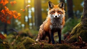 AI generated fox high quality image photo