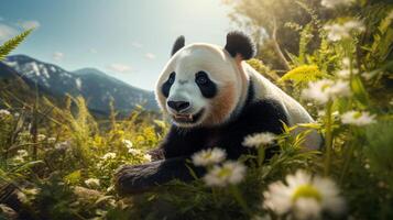 AI generated giant panda high quality image photo