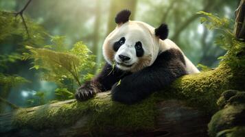 ai generado gigante panda alto calidad imagen foto