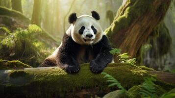 ai generado gigante panda alto calidad imagen foto