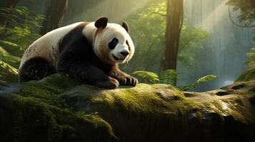 AI generated giant panda high quality image photo