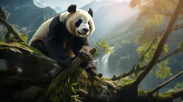 AI generated giant panda high quality image photo