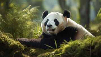 ai generado gigante panda alto calidad imagen foto