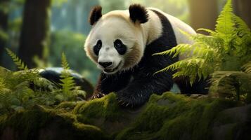 ai generado gigante panda alto calidad imagen foto