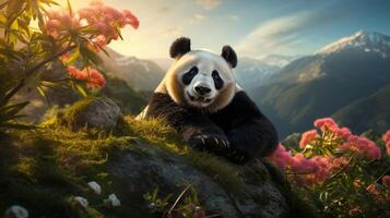 AI generated giant panda high quality image photo