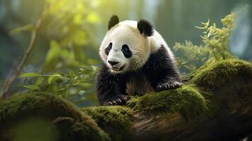 ai generado gigante panda alto calidad imagen foto