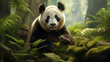 AI generated giant panda high quality image photo