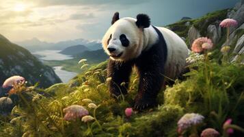 AI generated giant panda high quality image photo