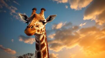 AI generated giraffe high quality image photo