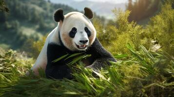 AI generated giant panda high quality image photo