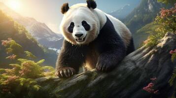 AI generated giant panda high quality image photo