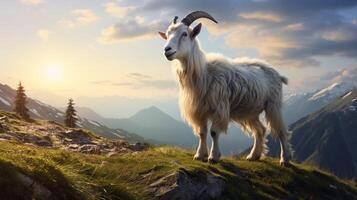 AI generated goat high quality image photo