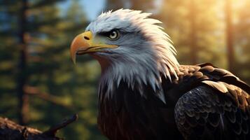 AI generated eagle high quality image photo