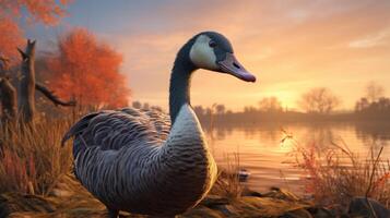 AI generated goose high quality image photo