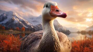 AI generated goose high quality image photo