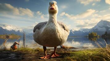 AI generated goose high quality image photo