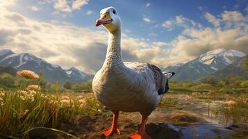 AI generated goose high quality image photo