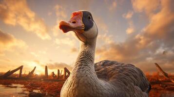 AI generated goose high quality image photo